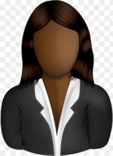black female user icon