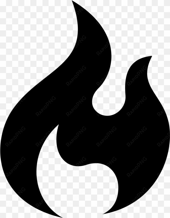 black flame icon - flame icon png