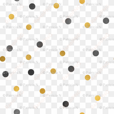 black gold confetti dots - gold