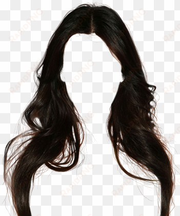 black hairstyle png hair - png dark brown wig