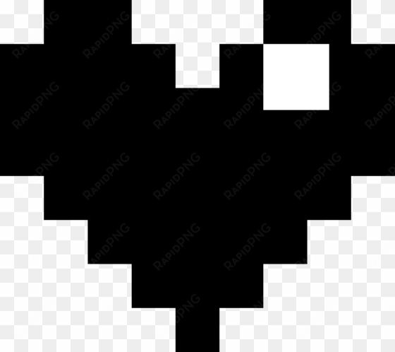 Black Heart - Minecraft Empty Heart transparent png image