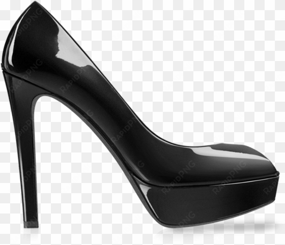 black heel women shoe - black heels png