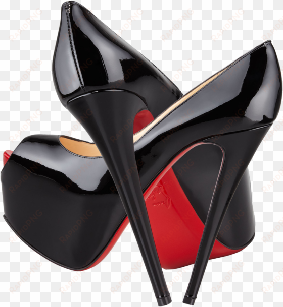 black highness platform red christian louboutin png - red bottom heels transparent