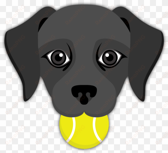 black labrador emoji - black dog emoji png