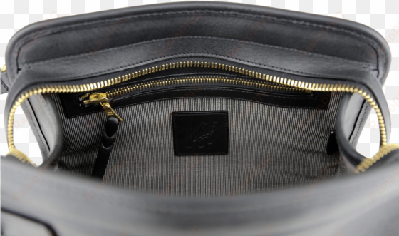 black large travel kit shrunken bison leather - handbag
