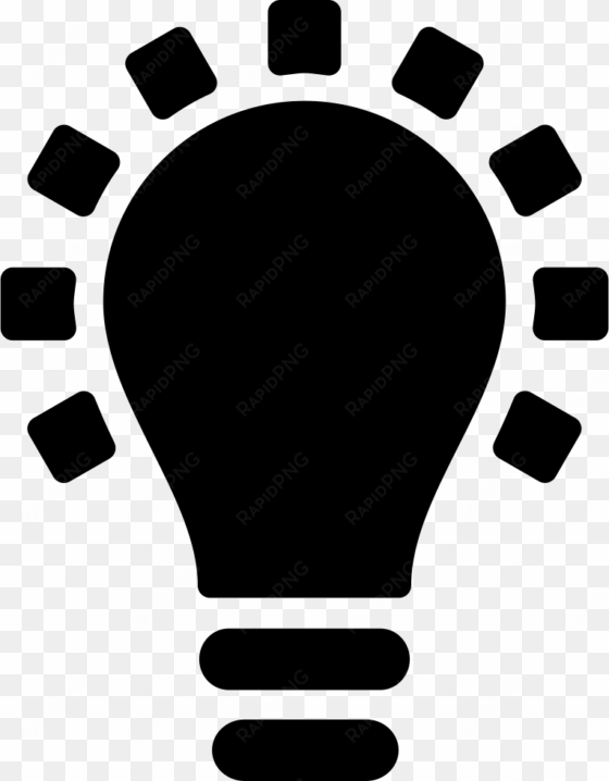 black lightbulb creativity symbol comments