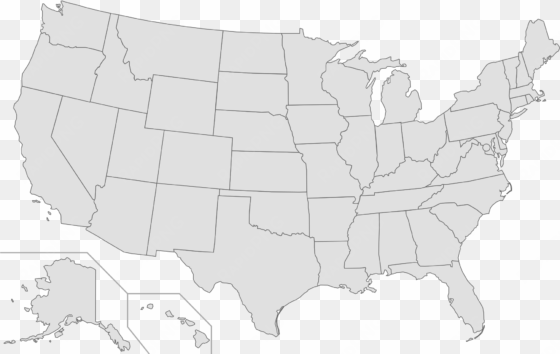 black map of us