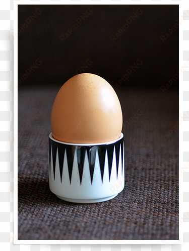 black pennant egg cups - egg