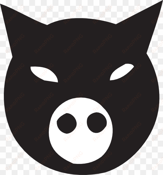 black pig face svg clip arts 558 x 597 px