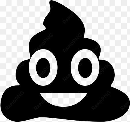 Black Poop Emoji - Laptop Decal Poop Happens Funny Cute Humor Love Decal transparent png image