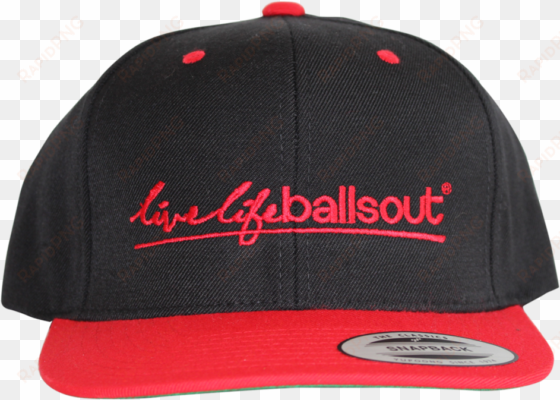 black/red classic snapback hat with new twist-splash - hat