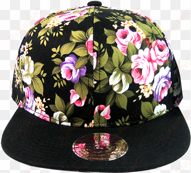 Black Rose Floral Snapback - Sport Cap, Hp95 Rose Flower Hip-hop Baseball Cap Outdoors transparent png image