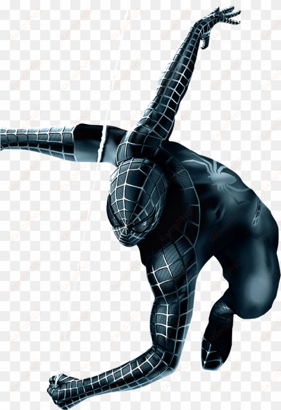 black spiderman png - spiderman 3