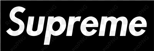 black supreme logo png - supreme logo png white