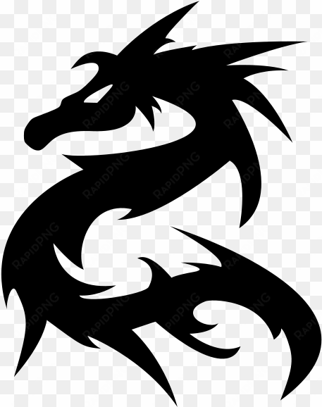 black tattoo dragon png images - dragon symbol transparent background