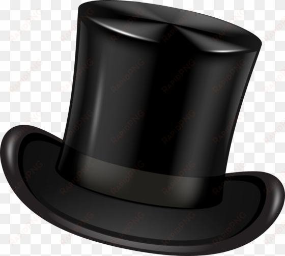 black top hat transparent clip art png image