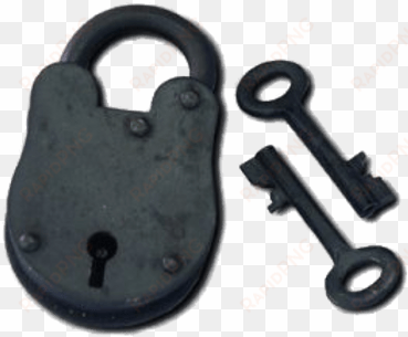 black vintage padlock - padlock