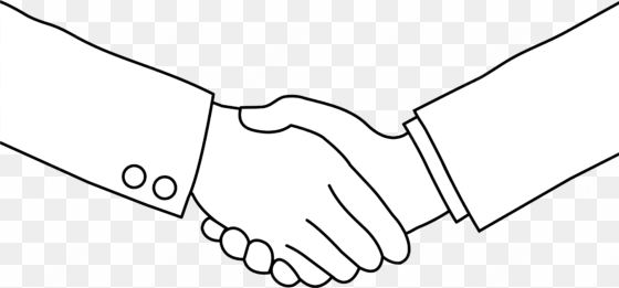black white handshake clipart - no hand shake clipart