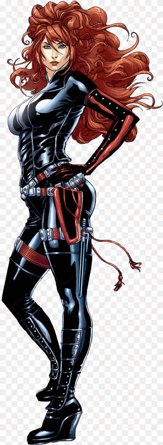 black widow from the avengers - veuve noire marvel comics