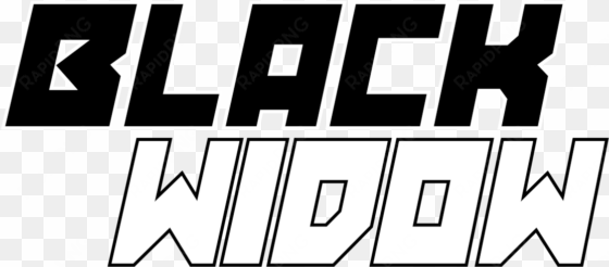black widow marvel font