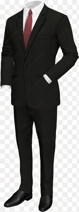 black wool suit - black with white trim tux for wedding