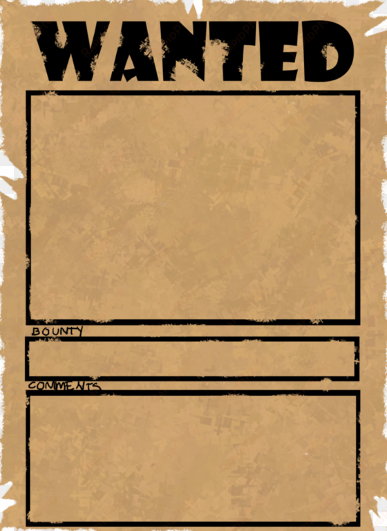 blank poster png clipart free - blank most wanted poster