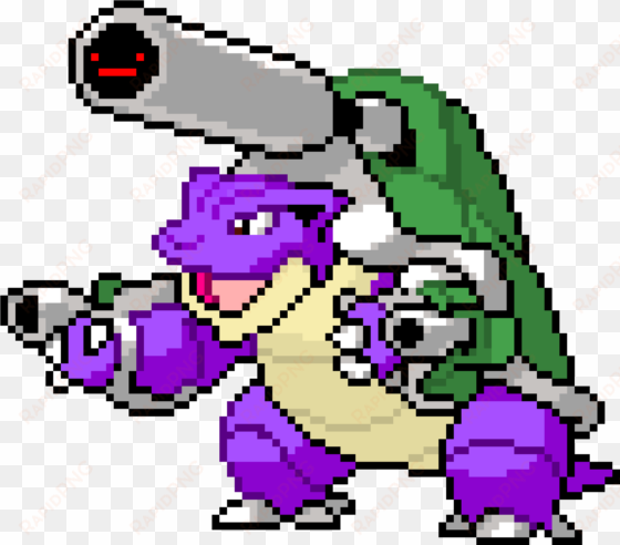 blastoise - pixel art grid pokemon