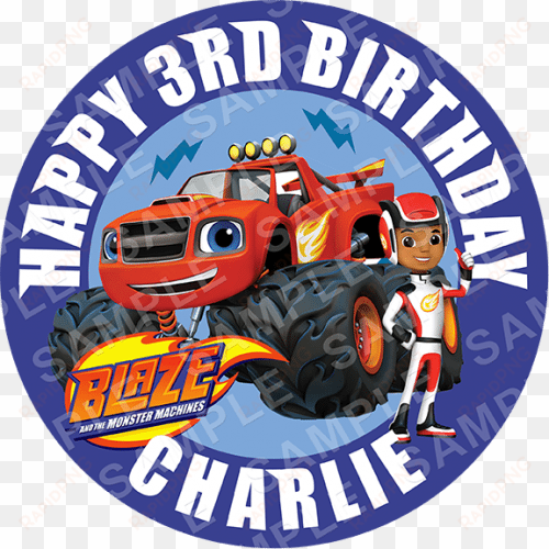 blaze edible cake topper - cakeusa blaze and the monster machines aj birthday