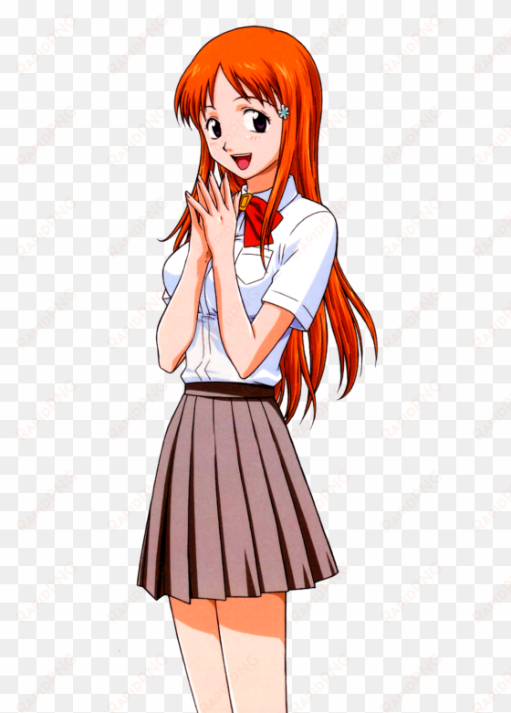 bleach png file - cartoon girls with orange hair