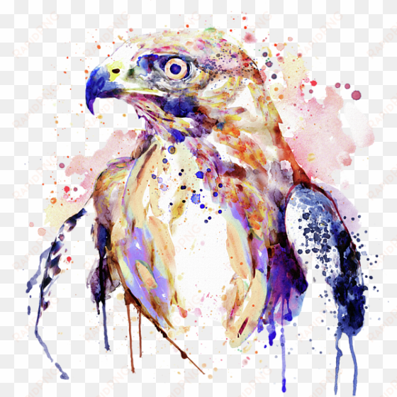 bleed area may not be visible - bird of prey