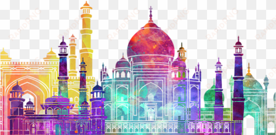 bleed area may not be visible - mosque watercollor png