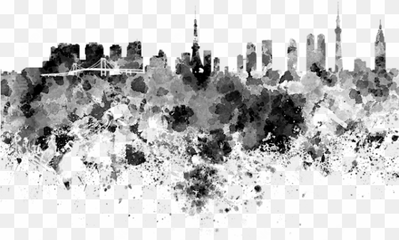 Bleed Area May Not Be Visible - Tokyo Skyline transparent png image