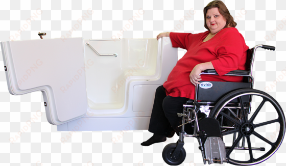 bliss walk-in bathtub model b3252hc with bather - wheelchair walk in tub