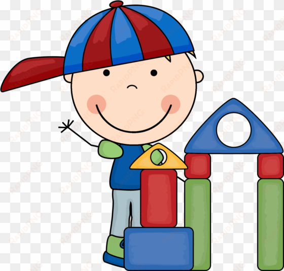 blocks - preschool block center clipart