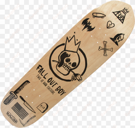 blonde skate deck - fall out boy skateboard