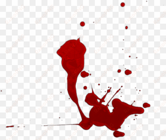 blood clipart blood splat - transparent cartoon blood splatter