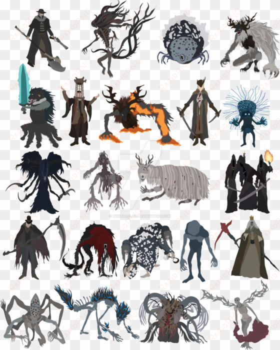 bloodborne bosses by digitalcleo deviantart com on - bloodborne bosses