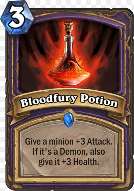 bloodfury potion - hearthstone bloodfury potion