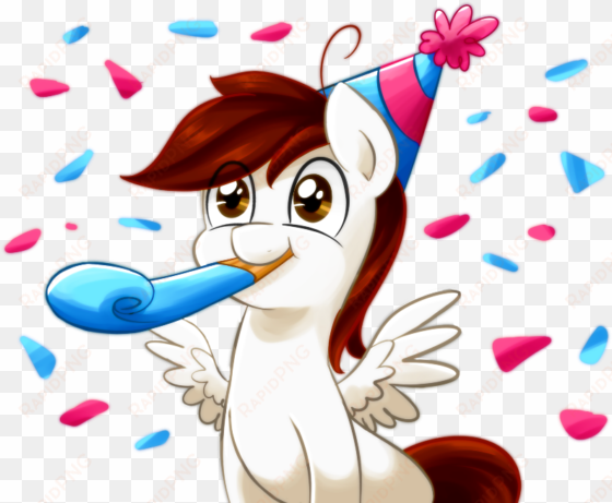 bloodorangepancakes, hat, oc, oc only, party hat, party - cartoon birthday blast