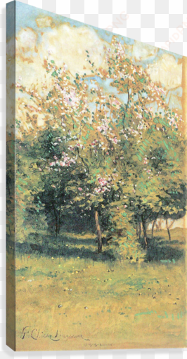 blooming trees by hassam canvas print - impressionism: 2007 engagement calendar [book]