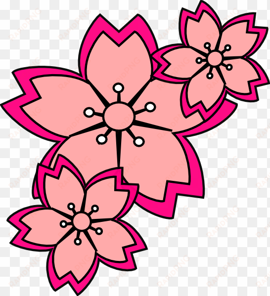 Blossoms Clip Art At Clker - Cherry Blossom Clipart Png transparent png image