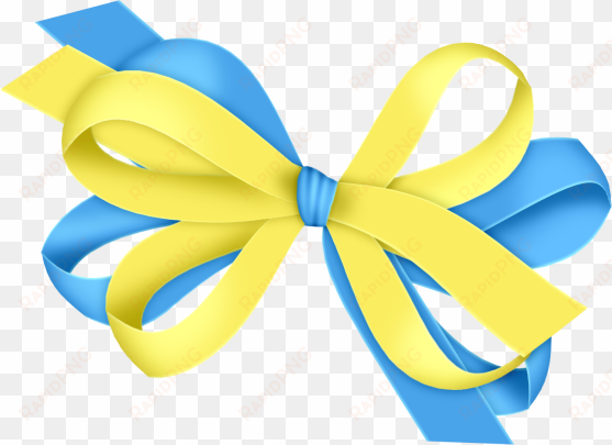 blue and gallery yopriceville high quality view - blue and yellow bow