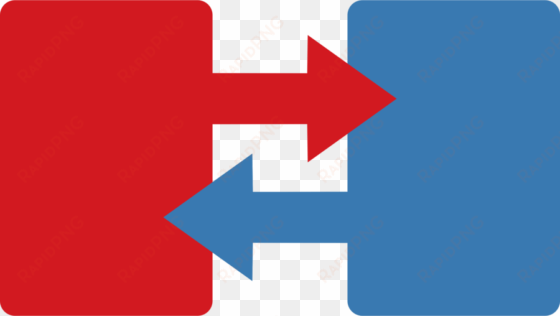 blue and red arrow png