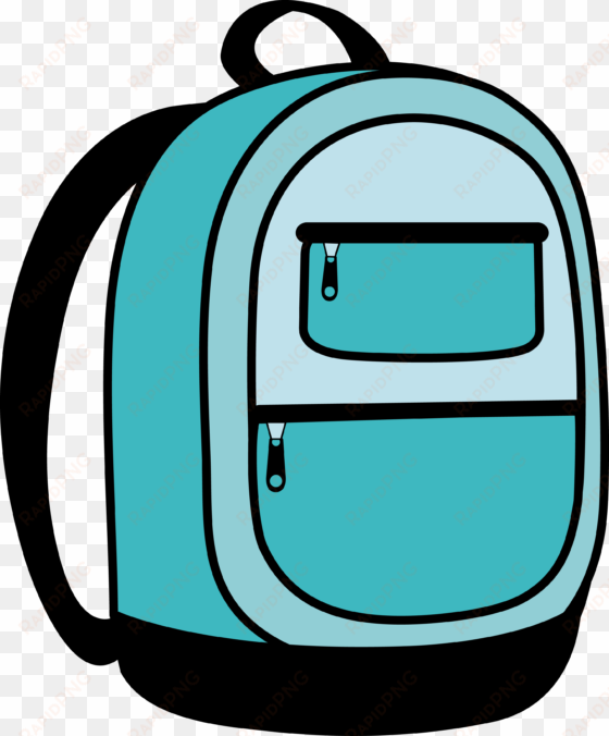 Blue Backpack Clipart - Backpack Clipart Png transparent png image