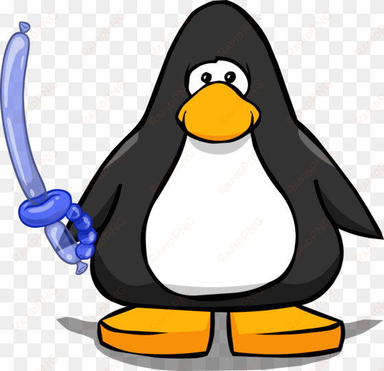 Blue Balloon Sword From A Player Card - Club Penguin Trumpet transparent png image