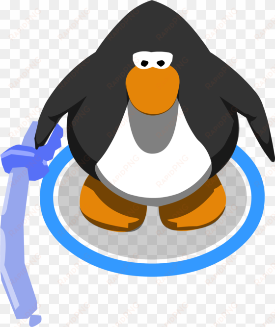 blue balloon sword in-game - red penguin club penguin