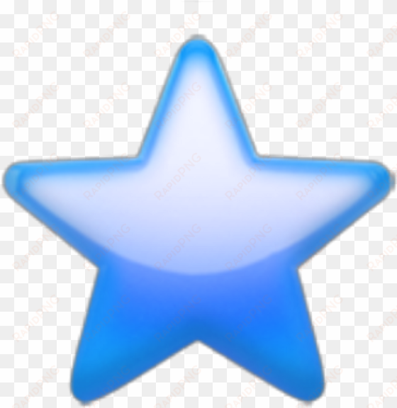 blue blueemoji bluestar star emoji apple sky - blue star emoji