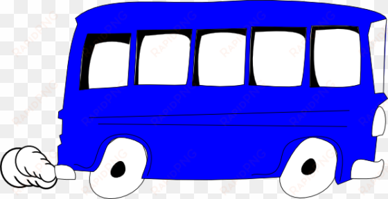 blue bus clipart - bus