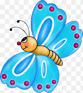 blue-butterfly - cartoon butterfly clipart