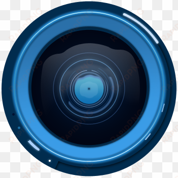 blue camera lens vector - circle